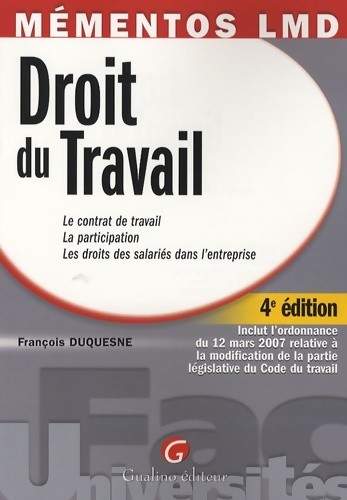 Droit travail le contrat - :,
