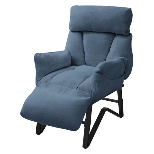 Fauteuil relax bleu - , lin