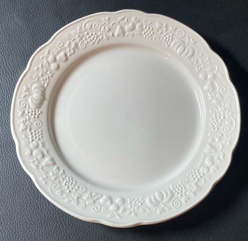 Assiette plate faience blanche - assiette,