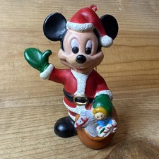 Décoration De Sapin De Noël Mickey Mouse Père Noël Vintage Walt Disney Co