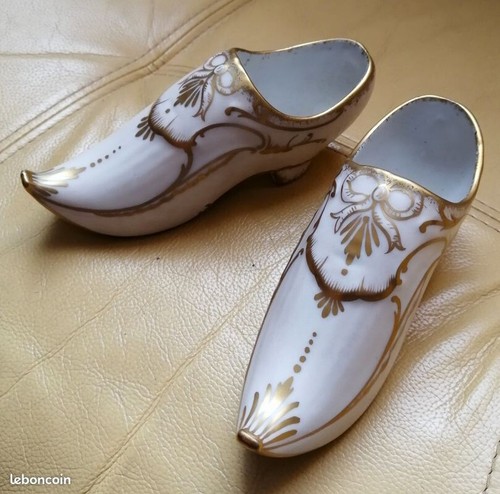 Paire sabots porcelaine - de, en