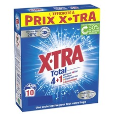 Xtra Total - Lessive Poudre - 4 plus 1 - Propreté - Eclat - Fraîcheur - Engag...