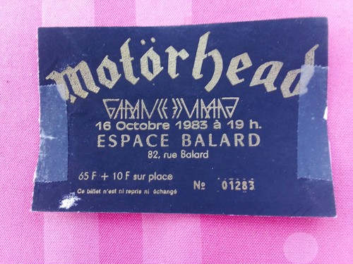 Motörhead billet concert - billet, de