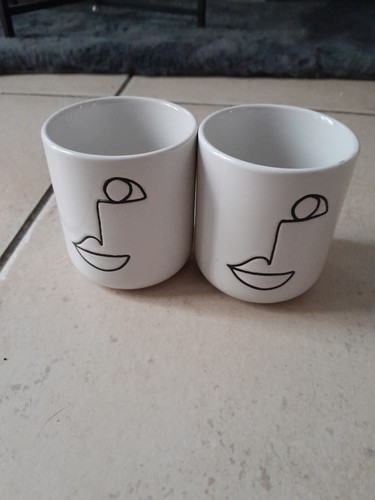 Lot mugs visage monoprix - mugs,