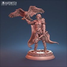 Miniature De Guerrière Avec Hibou Figurine Pour RPG Comme D&D 5E Pathfinder DSA