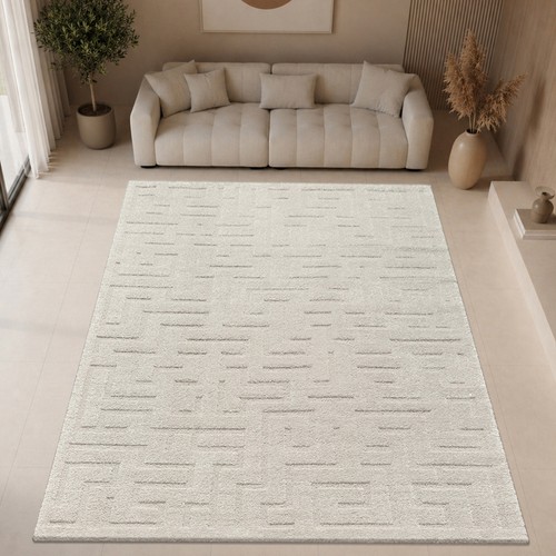 Tapis gris moderne - , motif