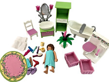 PLAYMOBIL 5307 MOBILIER SALLE DE BAIN  maison tradition DOLLHOUSE  accessoires