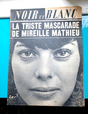 Journal Revue Magazine NOIR ET BLANC 1170 Mascarade de Mireille Mathieu 1967