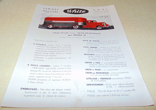 Brochure camion tracteur - , semi