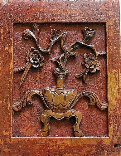 Chine ancien panneau bois - chine,,