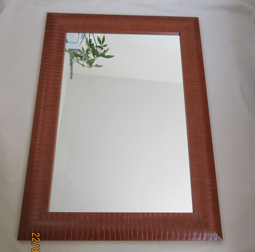 Miroir avec cadre bois - avec, en