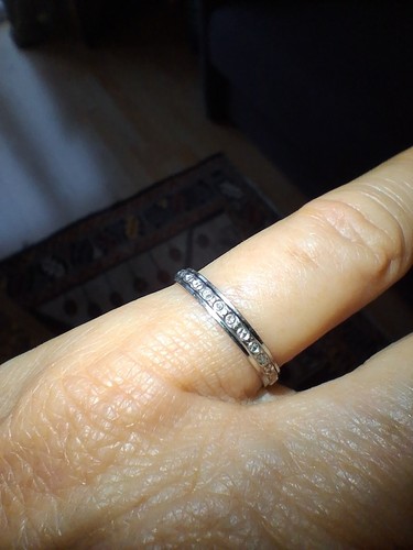 Bague alliance blanc 18 - or,