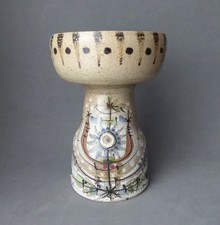 GROS BOUGEOIR en GRÈS KERALUC QUIMPER signé L'HELGUEN