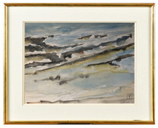 PIERRE PATUREAU (1924-2020) PAYSAGE DE LUMIERE A MOULAY-BESSOULAHM MAROC (54)