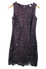 Le redoute Robe Dentelle T 36 violet dames ladies dress purple lacy 100%  polyes