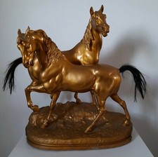 Grande Sculpture métal doré