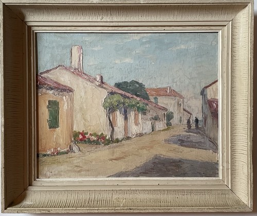 Peinture huile sur panneau - sur,