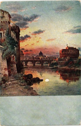 Cpa roma engelsburg mit - roma,