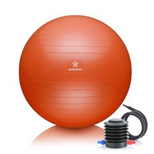 Ballon Fitness + Pompe Incluse + E-Book Gratuit Orange 65cm