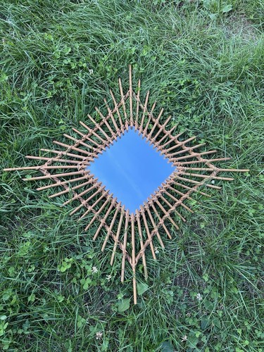 Grand miroir soleil vintage - grand,