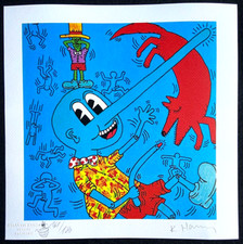 Keith Haring Lithographie COA