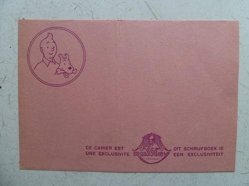Tintin rare buvard pour - ,