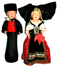 Rare couple Alsaciens poupées
