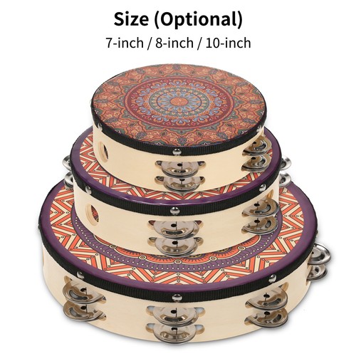 Tambourin bois 20 cm - en,