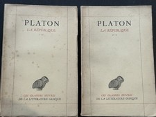 Platon, La République 2 tomes - Edition  Belles lettres