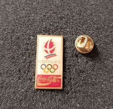Pin's JO Jeux Olympiques La Poste Albertville 92 Coca Cola Sport  -  Badge  L7