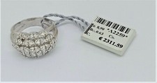 Luxe Bague Or Blanc 18KT 750