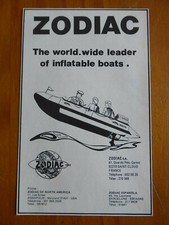 5/1977 PUB ZODIAC CANOT PNEUMATIQUE INFLATABLE COMMANDO MARINE ORIGINAL AD