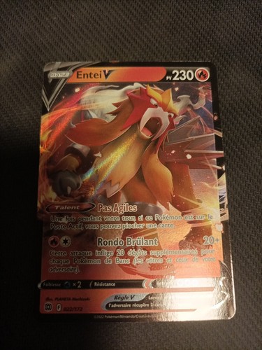 Carte pokémon entei - pokémon, 022/172