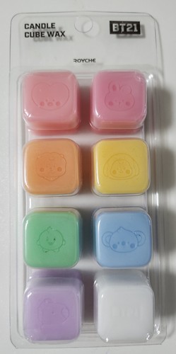 Bt21 candle cube - cube, wax