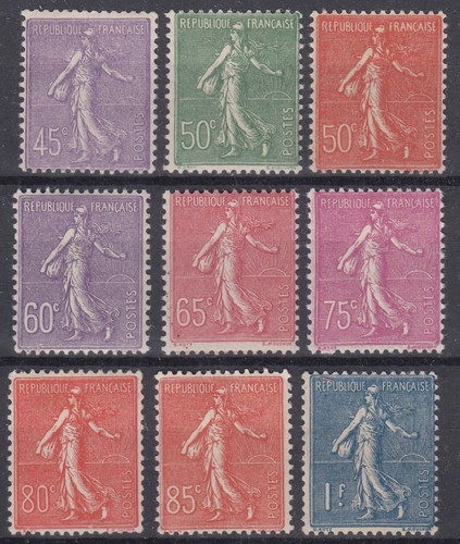 Timbre france serie semeuse - serie,