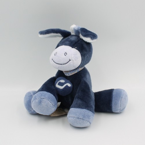 Doudou musical ane bleu marine