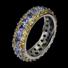 925 Bague en Argent Rond