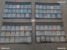 lot de 4 planches timbres classiques tout etats  voir photo N° 227