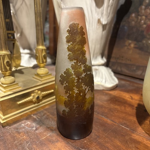 émile gallé vase décor - au,
