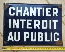 Rare ancienne plaque