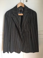 Tailleur Femme Kenzo Jupe 40 Gris Vert Kaki Veste 38 Excellent État