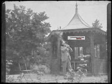 Plaque verre photo - , ancien