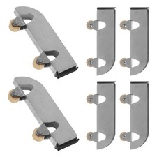  Lot de 6 roulettes pour portes coulissantes en verre : kit de roulettes pour