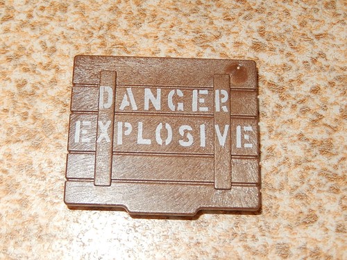 Plaque caisse explosif - plaque,