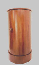 somno ou chevet cylindre époque Napoléon III en placage d'acajou . XIX siècle .