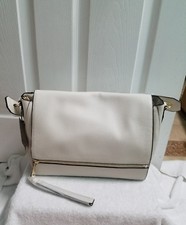 ZARA WHITE CITY BAG WITH ZIP