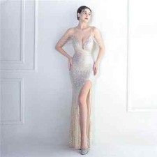 Robe Élégante Longue Beige