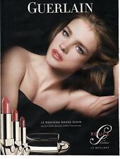 PUBLICITE ADVERTISING 2010 GUERLAIN rouge à lèvres                        240412