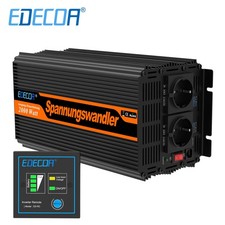 EDECOA Convertisseur 12V 220V 2000W Onduleur 12V 230V USB Inverter RV Auto