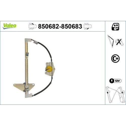 Lève vitre valeo 850682 pour - lève,